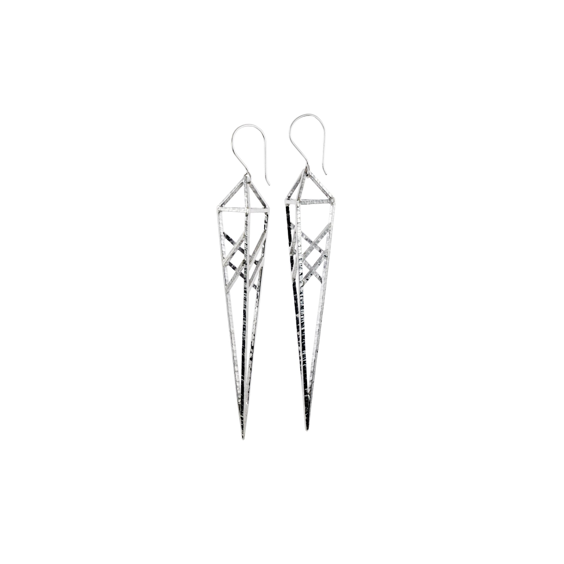 3D Spear Earrings