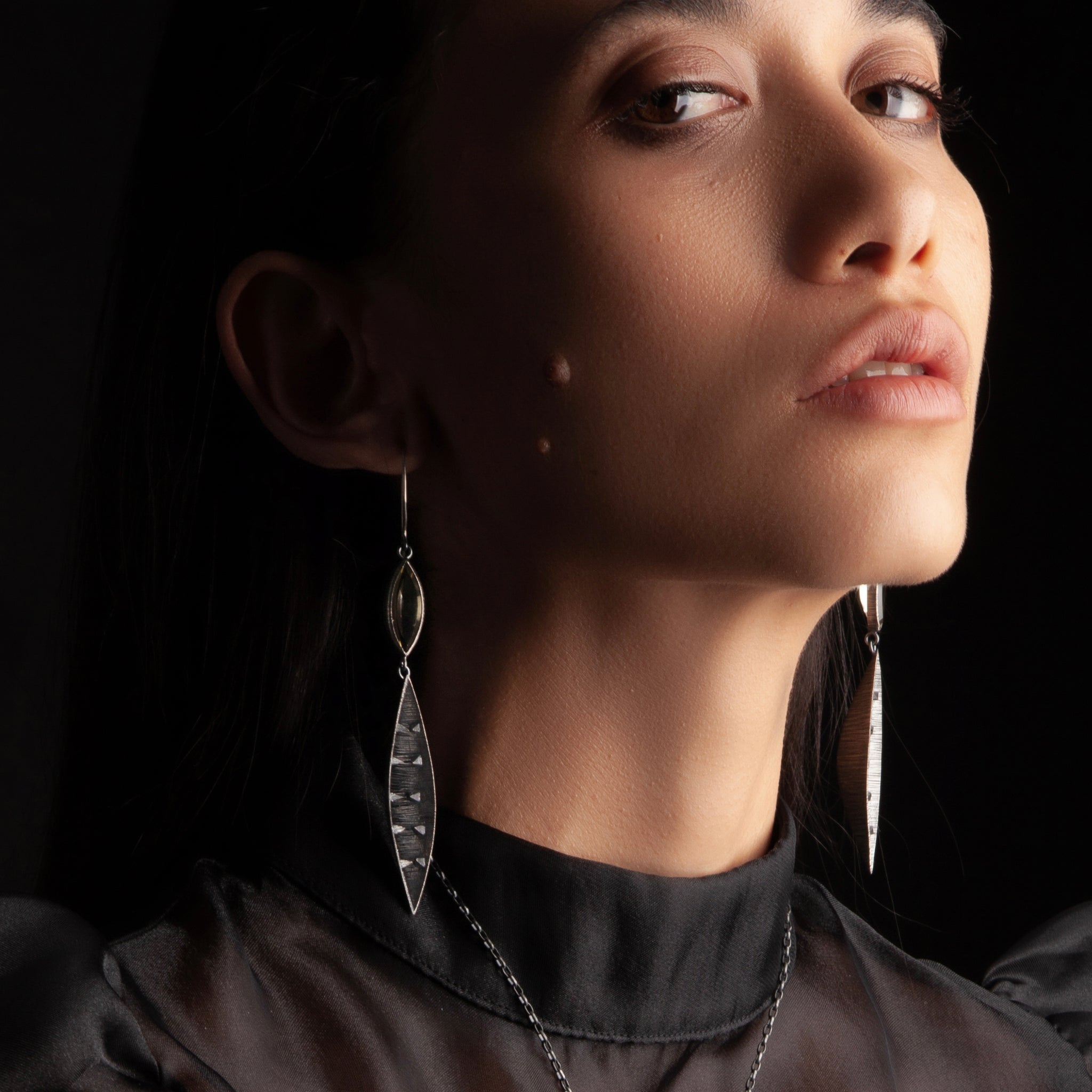 Internal Pyramids Earrings