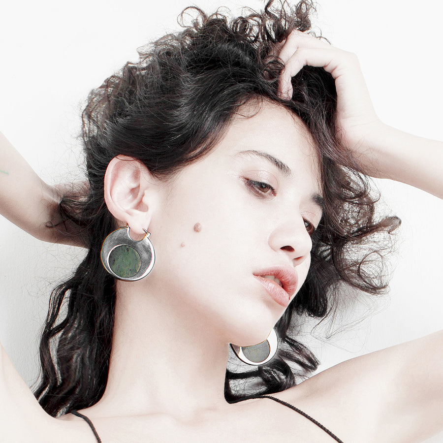 A Circle in Time Earrings